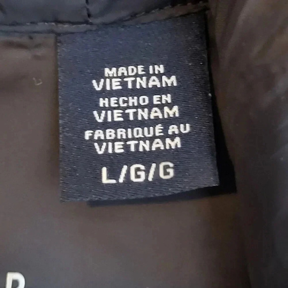 Tommy Hilfiger Womens Hooded Chevron Packable Jacket Logo Size Large L B… - Picture 6 of 14